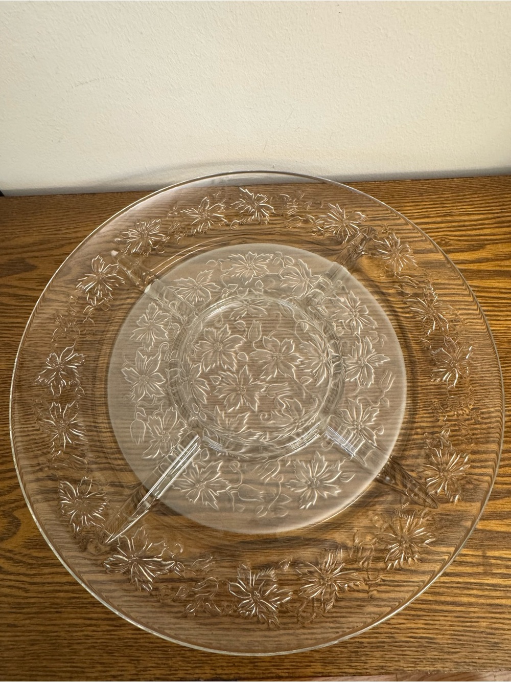 Vintage Princess House Fantasia 13" Divided Platter Tray
